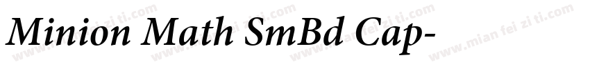 Minion Math SmBd Cap字体转换
